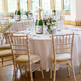 Der Name und das Foto der Lovers Gold Tarot Card Schaumweinetikett