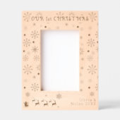 Der Name unseres ersten Weihnachtsmanns und Hirsch Geätzte Rahmen (Vorderseite)