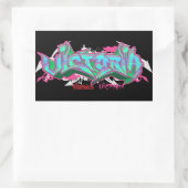 Der Name Victoria in Graffiti Rechteckiger Aufkleber (Tasche)