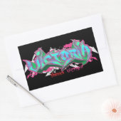 Der Name Victoria in Graffiti Rechteckiger Aufkleber (Umschlag)