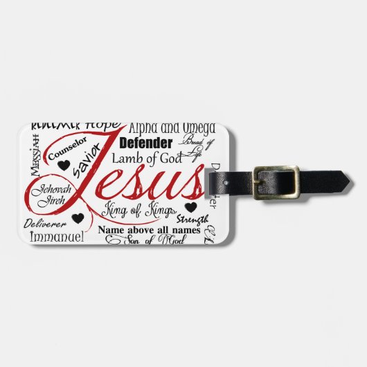 Der Name von Jesus Gepäckanhänger (Vorderseite horizontal)