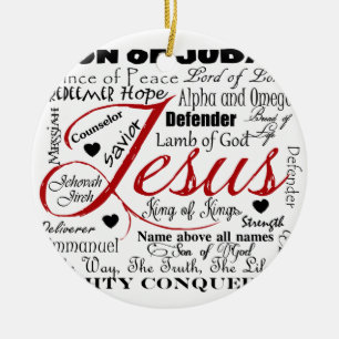 Der Name von Jesus Keramikornament