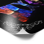 Der Name Wyatt - Name in Lights (Foto) Fotodruck (Ecke)