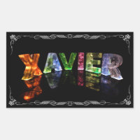 Der Name Xavier - Name in Lights (Foto)
