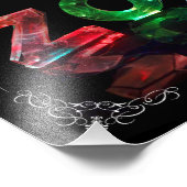 Der Name Zoe - Name in Lights (Foto) Fotodruck (Ecke)