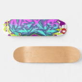 Der Namensalexis in den Graffiti Skateboard (Horizontal)