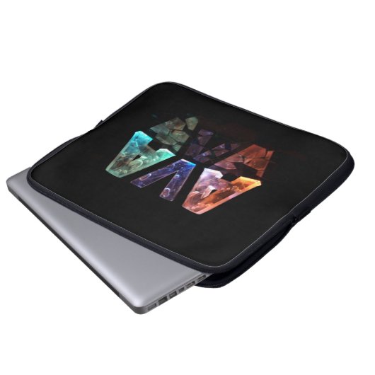 Der NamensAva in den Lichtern 3D Laptopschutzhülle (Vorne Knopf)