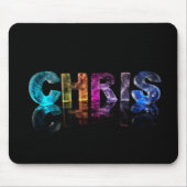 Der Namenschris in den Lichtern 3D Mousepad (Vorne)