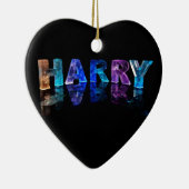 Der Namensharry in 3D beleuchtet (Fotografie) Keramikornament (Rechts)