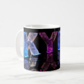 Der Namenskyle in den Lichtern 3D (Fotografie) Kaffeetasse (Vorderseite Links)
