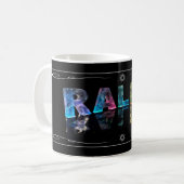 Der Namensralph in 3D beleuchtet (Fotografie) Kaffeetasse (Vorderseite Links)