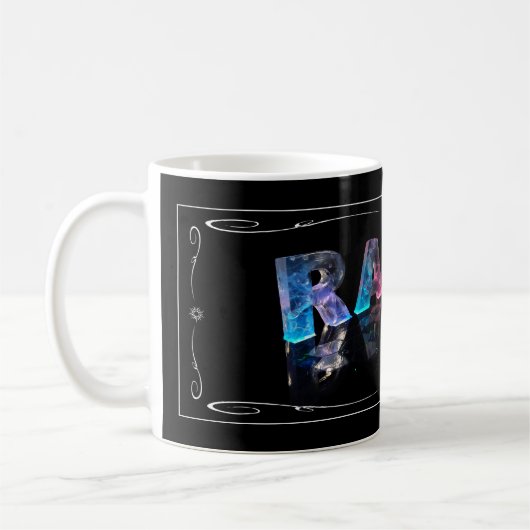 Der Namensralph in 3D beleuchtet (Fotografie) Kaffeetasse (Links)