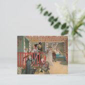 Der Namenstag von Carl Larsson Postkarte (Stehend Vorderseite)
