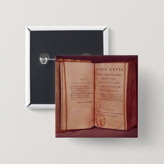 Der napoleonische Code Button (Vorne & Hinten)