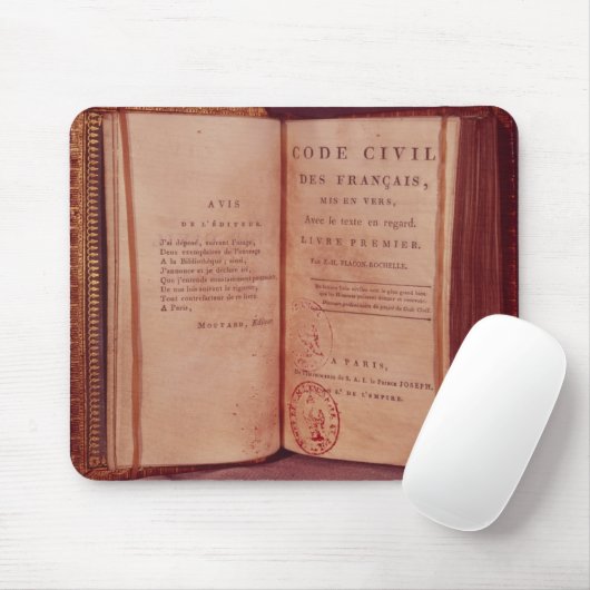 Der napoleonische Code Mousepad (Mit Mouse)