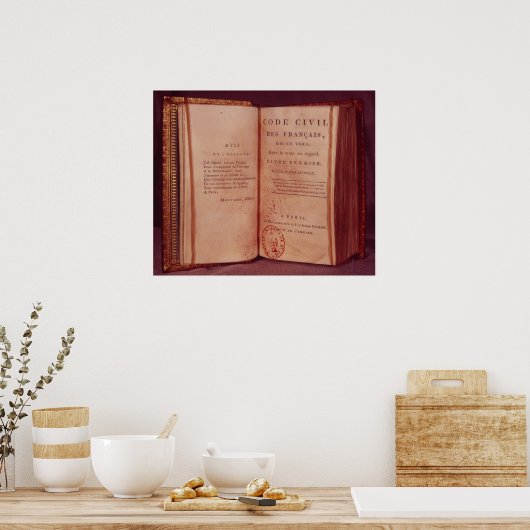 Der napoleonische Code Poster (Küche)