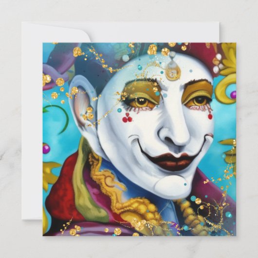 Der Narr Feiertagskarte (Vorderseite)