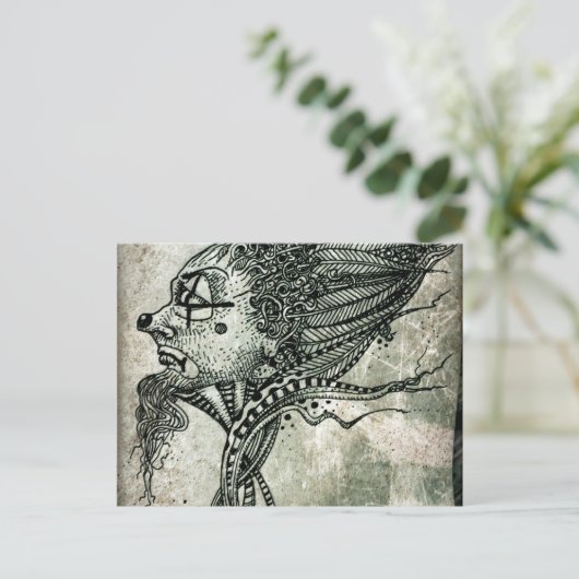 Der Narr Postkarte (Stehend Vorderseite)