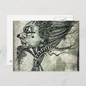 Der Narr Postkarte (Vorne/Hinten)