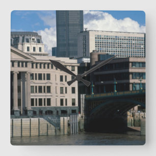 Der Nat West Tower 42 The City of London Quadratische Wanduhr