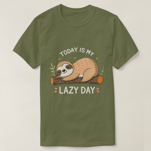 Der nationale Lazy Day stört das Shirt nicht (Design vorne)