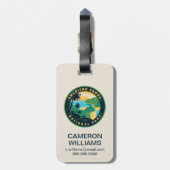 Der Nationalpark Amerikanisch-Samoas Gepäckanhänger (Rückseite vertikal)