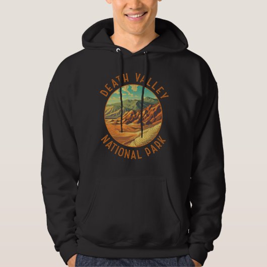 Der Nationalpark Death Valley Art stört den Kreis Hoodie (Vorderseite)