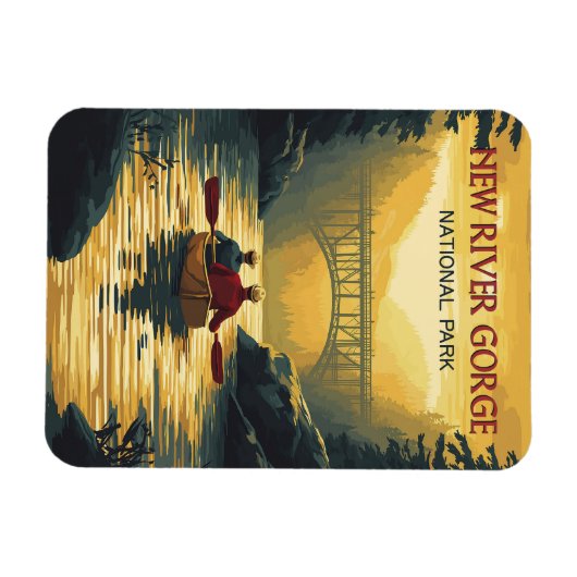 Der Nationalpark der New River Gorge Magnet (Horizontal)