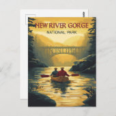 Der Nationalpark der New River Gorge Postkarte (Vorne/Hinten)