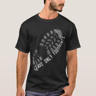 Der Nationalpark Lover Verlasse nur Fußspuren T-Shirt