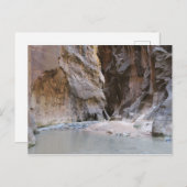 Der Nationalpark Narrows Zion Postkarte (Vorne/Hinten)
