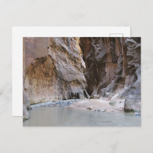 Der Nationalpark Narrows Zion Postkarte (Vorne/Hinten)
