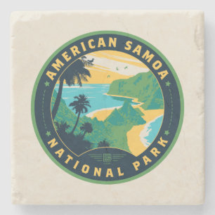 Der Nationalpark von Amerikanisch-Samoa Steinuntersetzer