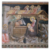 Der Nativity, Detail vom Leben der Jungfrau a Fliese (Vorderseite)