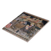 Der Nativity, Detail vom Leben der Jungfrau a Fliese (Seite)