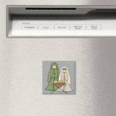 Der nativity-Weihnachtschristliche Magnet (In Situ (Geschirrspüler))