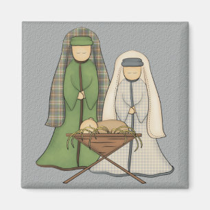 Der nativity-Weihnachtschristliche Magnet