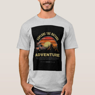 Der Natur-Abenteuer-Gelände-Camp.. Herren-T-Shirt T-Shirt