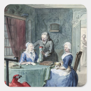 Der Naturalist Quadratischer Aufkleber