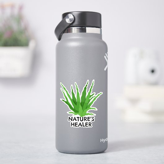 Der Naturheiler Aloe Vera Aufkleber (HydroFlask)