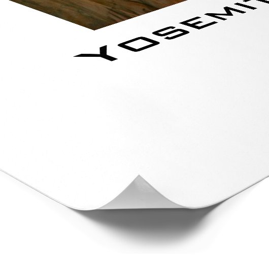 Der natürliche Brandfall des Yosemite Poster (Ecke)