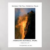 Der natürliche Brandfall des Yosemite Poster (Vorne)
