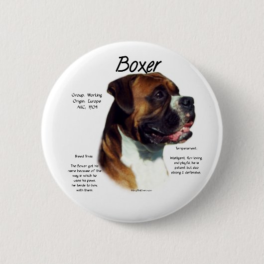 Der natürliche Ohrboxer trifft den Breed Button (Vorderseite)