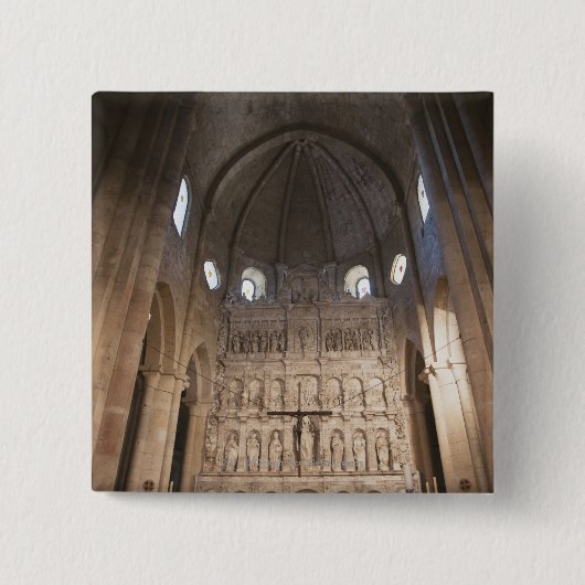 Der Nave des Klosters von Santa Maria De Poblet Button (Vorderseite)