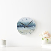 Der Nebel des Seemannes - Küstenlinie Runde Wanduhr (Zuhause)