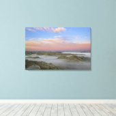 Der Nebel vom Little Missouri liegt im Leinwanddruck (Insitu (Holzboden))