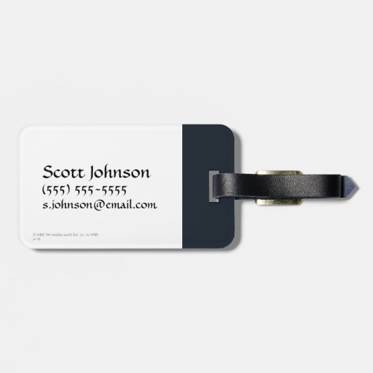 Der Nekromanten von Dol Guldur Gepäckanhänger (Rückseite horizontal)