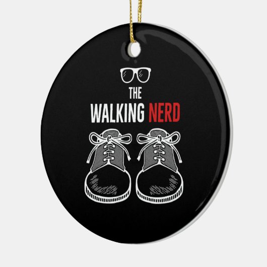 der Nerd Keramik Ornament (Links)