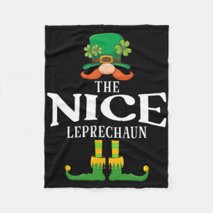 Der nette Leprechaun St Patricks Day Matching  Fleecedecke