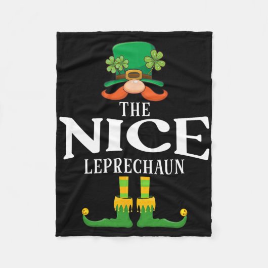 Der nette Leprechaun St Patricks Day Matching  Fleecedecke (Vorderseite)